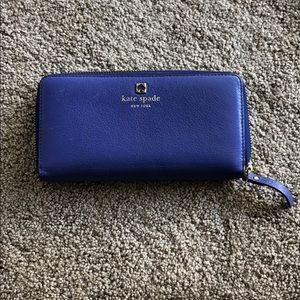 Kate Spade clutch royal blue